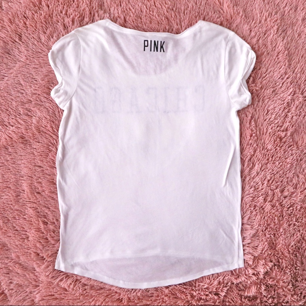 VS Pink Destination Chicago Bling Shirt XS - Picture 2 of 3